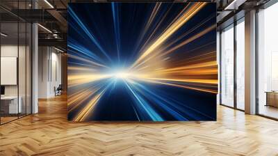 glowing light burst Realistic sun rays. colorful sun ray glow abstract shine light effect starburst sbeam sunshine glowing. Special lens flash, light effect. The flash flashes rays and searchlight. Wall mural