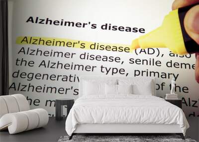 Alzheimer's disease Wall mural