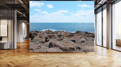 Vacation And Tourism Concept. Paradise Beach. Wall mural