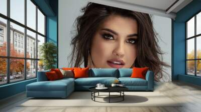 glamour portrait of beautiful woman. Wall mural