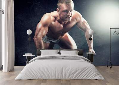 Muscular body. Wall mural