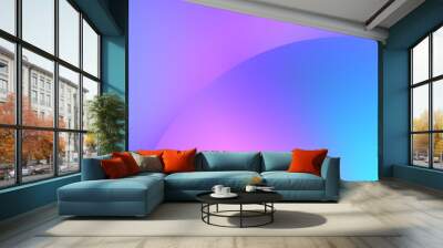 Abstract gradient background Colorful geometric shape circle Wall mural