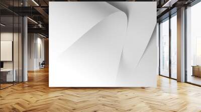 Abstract, background picture of white sheets of paper. Wall mural