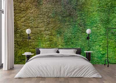 texture of a green material background Wall mural