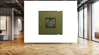 Processor on a white background back side Wall mural