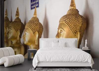 Buddha statue in Thailand, The worship of Buddhist. Wall mural