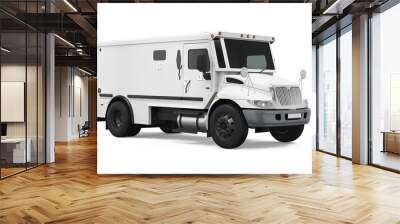 armored truck isolated Wall mural