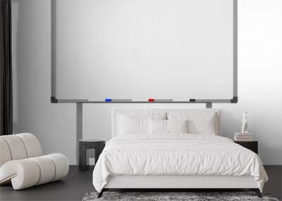 Blank Whiteboard Isolated Wall mural