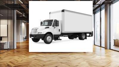 Cargo Delivery Truck Isolated Wall mural