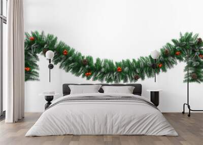 christmas garland decoration Wall mural