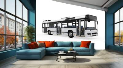 City Bus Isolated Wall mural