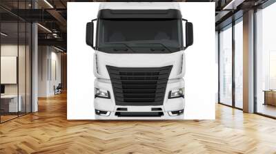 Delivery Truck Isolated Wall mural