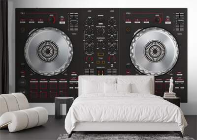 DJ Music Mixer Isolated Wall mural