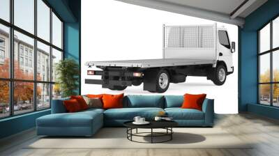 Flatbed Truck Isolated Wall mural