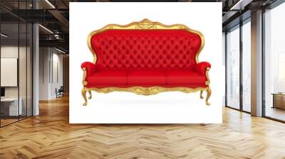 Leather Sofa Isolated Wall mural