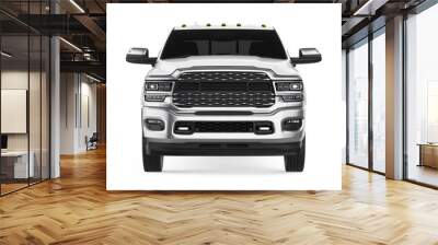 Pickup Truck Isolated Wall mural