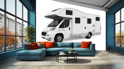 RV Caravan Isolated Wall mural