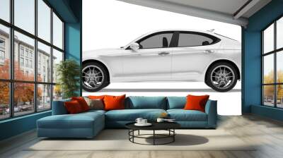 Sedan Car Isolated Wall mural