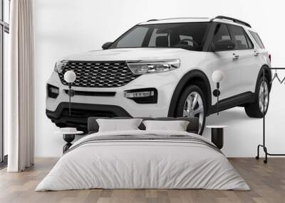 SUV Car Isolated Wall mural