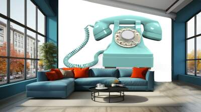 vintage telephone isolated Wall mural