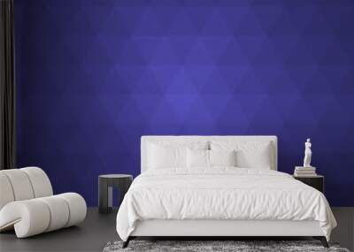 Blue abstract geometric background Wall mural