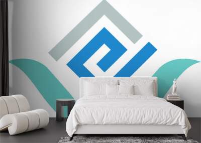 e logo Wall mural