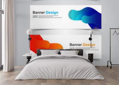 Vector Abstract banner web template Wall mural