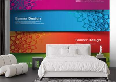 Vector Abstract design banner web template Wall mural