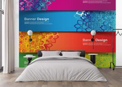 Vector Abstract design banner web template Wall mural