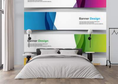 Vector Abstract design banner web template Wall mural