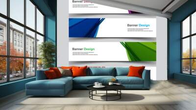 Vector Abstract design banner web template Wall mural