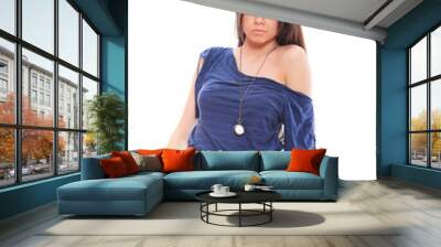 Fashion girl posing Wall mural