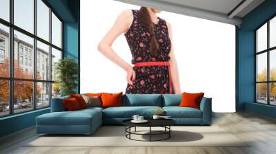 Fashion girl posing Wall mural