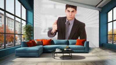 Portrait of a  young businessman Wall mural