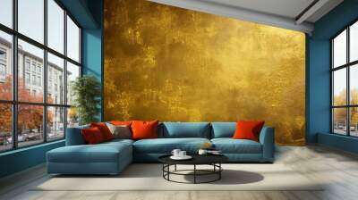 Golden background. Gold texture. Beatiful luxury and elegant gold background. Shiny golden wall texture Wall mural