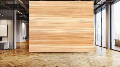 Light Brown Wood Grain Texture with Horizontal Stripes, Ideal for Backgrounds and Designs Wall mural