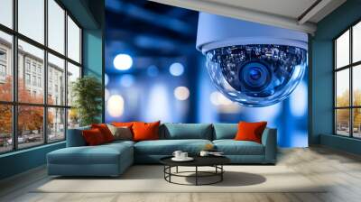 Security Camera Surveillance System: Protecting Your Home or Business Wall mural