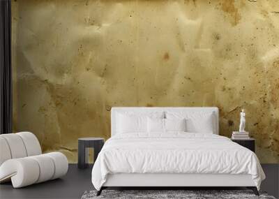 Vintage Paper Texture with Brown Stains and Wrinkles for Background Design Wall mural