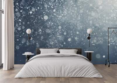 Winter Wonderland: A Snowy Background with Sparkling Lights Wall mural