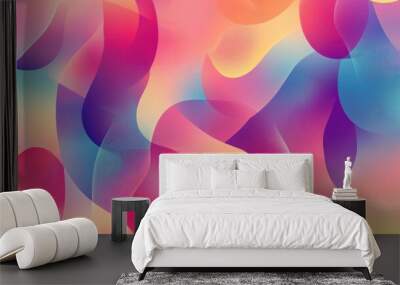 Geometric pattern with gradient color texture suitable for design futuristic advertising booklets and page covers can also be used as ornaments on dishes textiles and wallpaper Wall mural