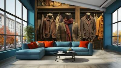 Men's clothing boutique Wall mural