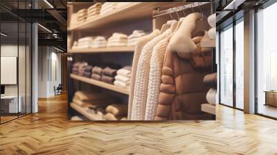 Women's Winter Clothing Boutique Wall mural