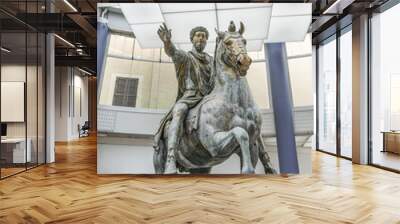 Statue of Marcus Aurelius, Rome, Italy Wall mural