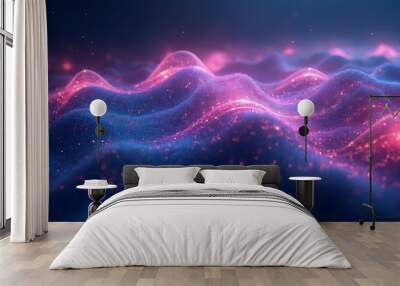 Abstract cosmic design with shimmering light Wall mural