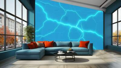 Fractured ice surface glowing softly for tablet backgrounds Wall mural