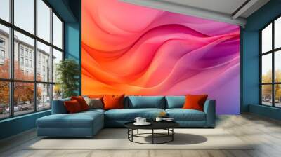 Abstract fluid wave pattern design Wall mural