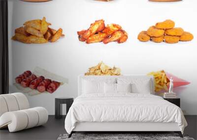 fast food set Wall mural