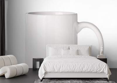 Ceramic mug isolated on white. Mockup for design Wall mural