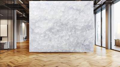 Clear crushed ice as background, top view Wall mural