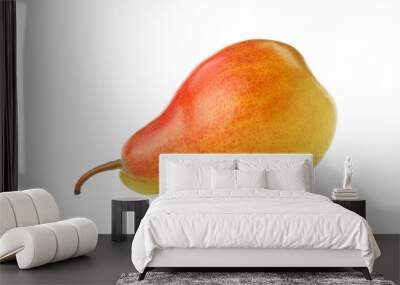 Fresh ripe juicy pear isolated on white Wall mural